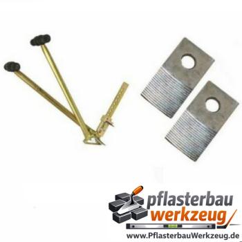 2 x Ersatzmesser / Ersatzklinge für Steinzieher, Verbundsteinzieher, Steinzange