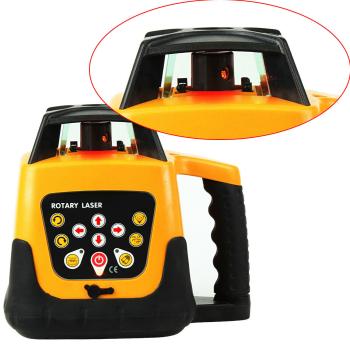 Preview: selbstnivellierender Rotationslaser Set mit Stativ, Messlatte, Zubehör, Baulaser, Roter Laserstrahl