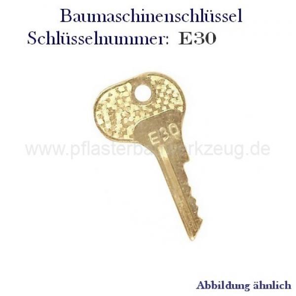 Zündschlüssel Schlüssel Bosch E30 Traktor Schlepper Bagger Radlader Stapler O&K 