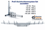 Profi Set Abziehschienen Set H1 - H5 verstellbar – Schüttgutlehre / Abziehlehre für Pflasterbau
